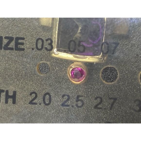 Sterling silver 925 Amethyst Ruby Pendant - Picture 9 of 13